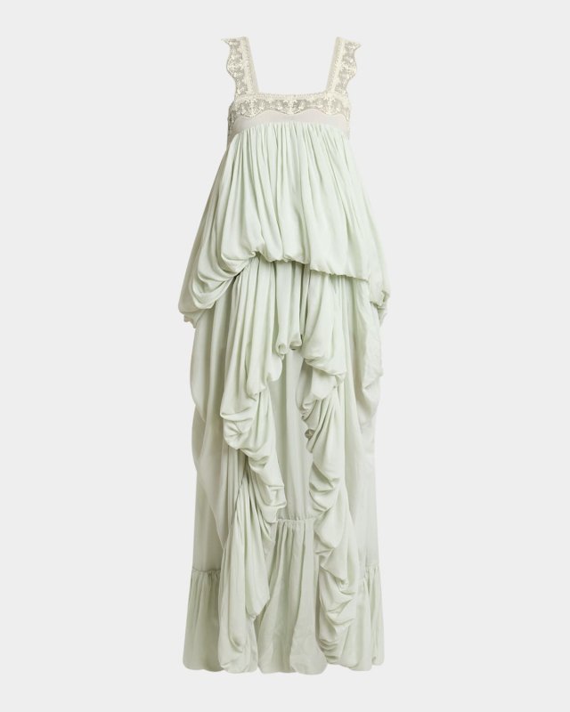 High-Low Ruffled Dress